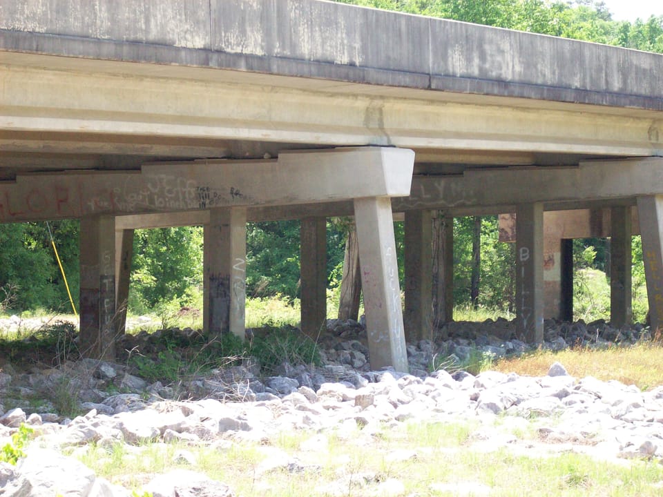 John Hutto Park memorial near Choctawhatchee River Bridge in Newton, Alabama, site of Bill Sketoe's hanging