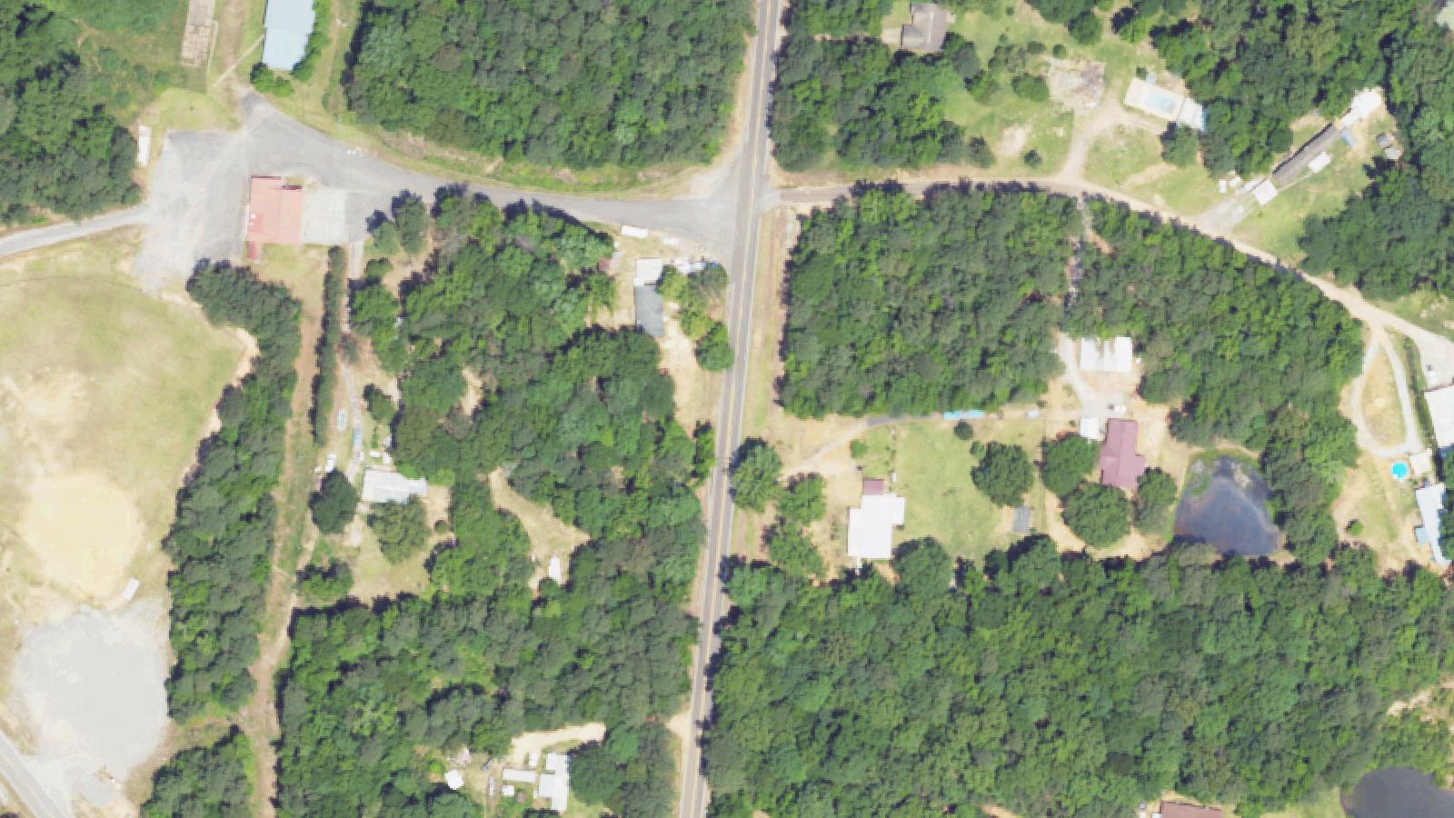 Aerial survey view of Brownville