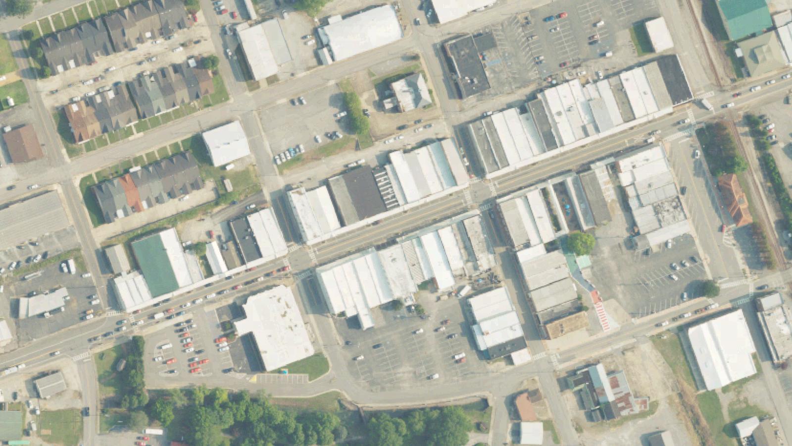 Aerial survey view of Cry Baby Hollow Bridge — Hartselle