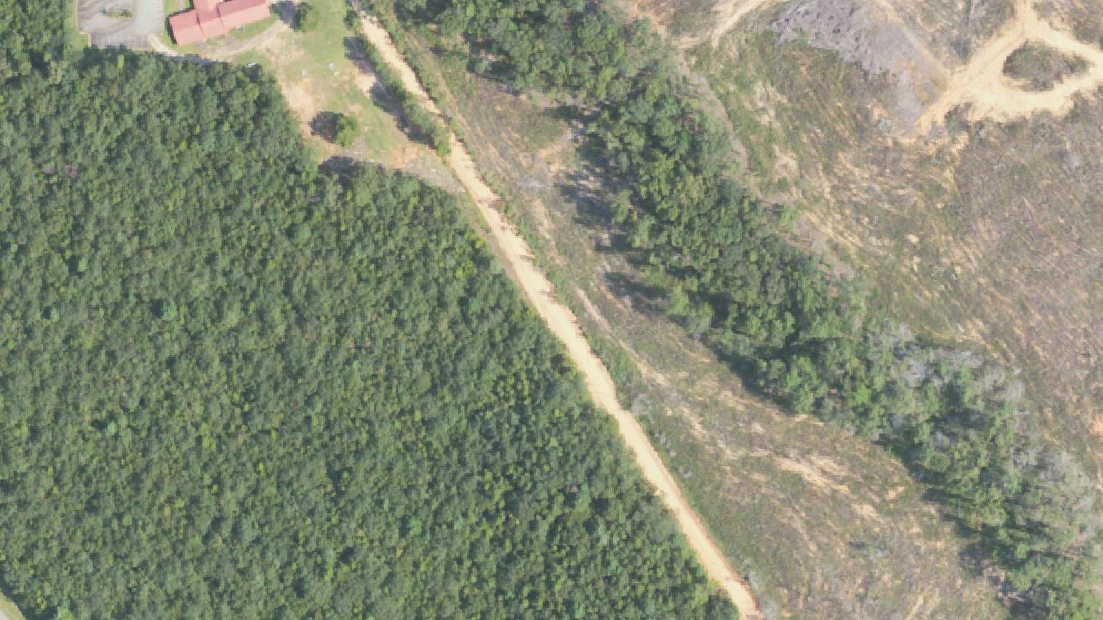 Aerial survey view of Double Hill Road