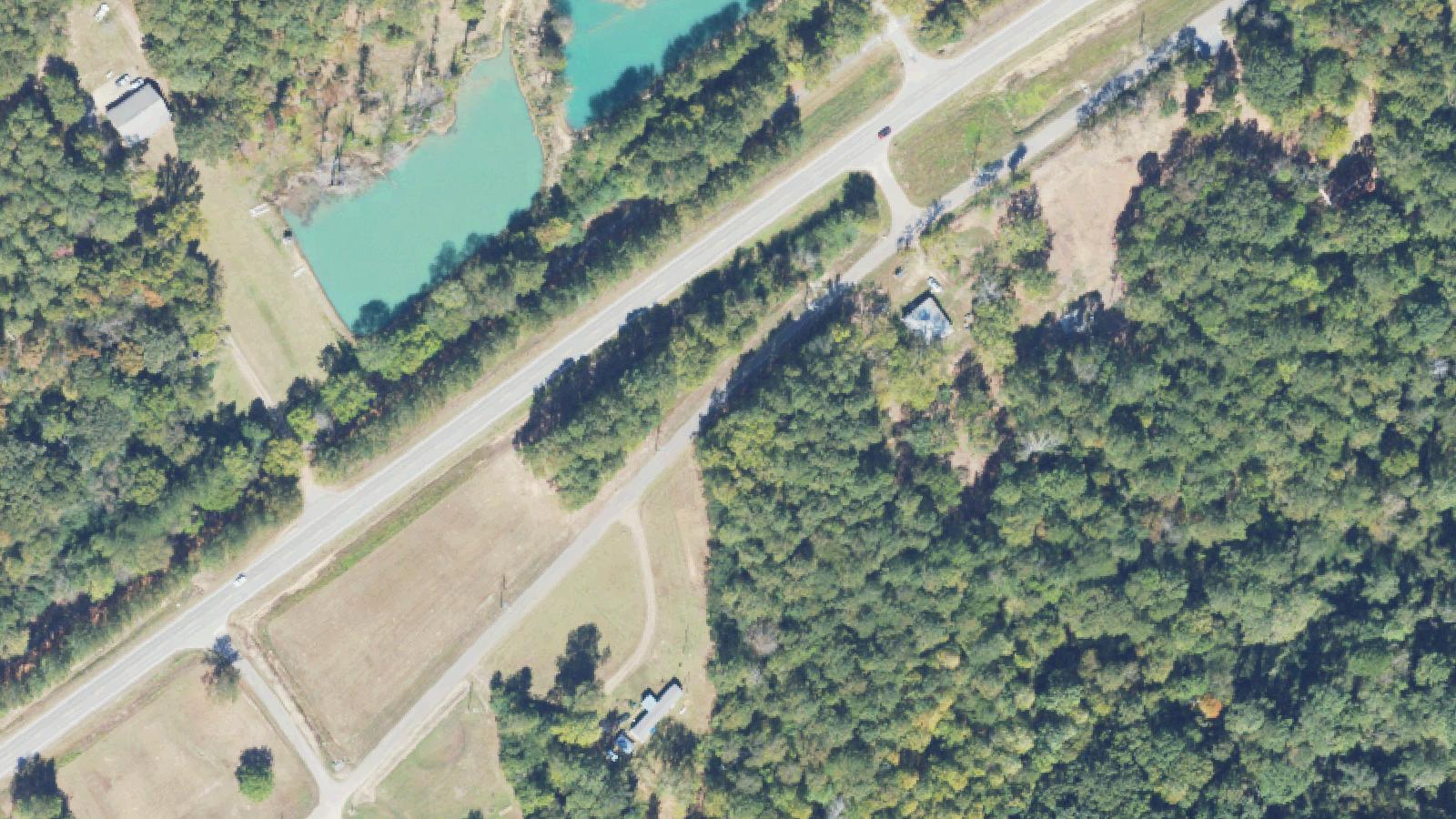 Aerial survey view of Dump Road (Old Chief Ladiga Trail)