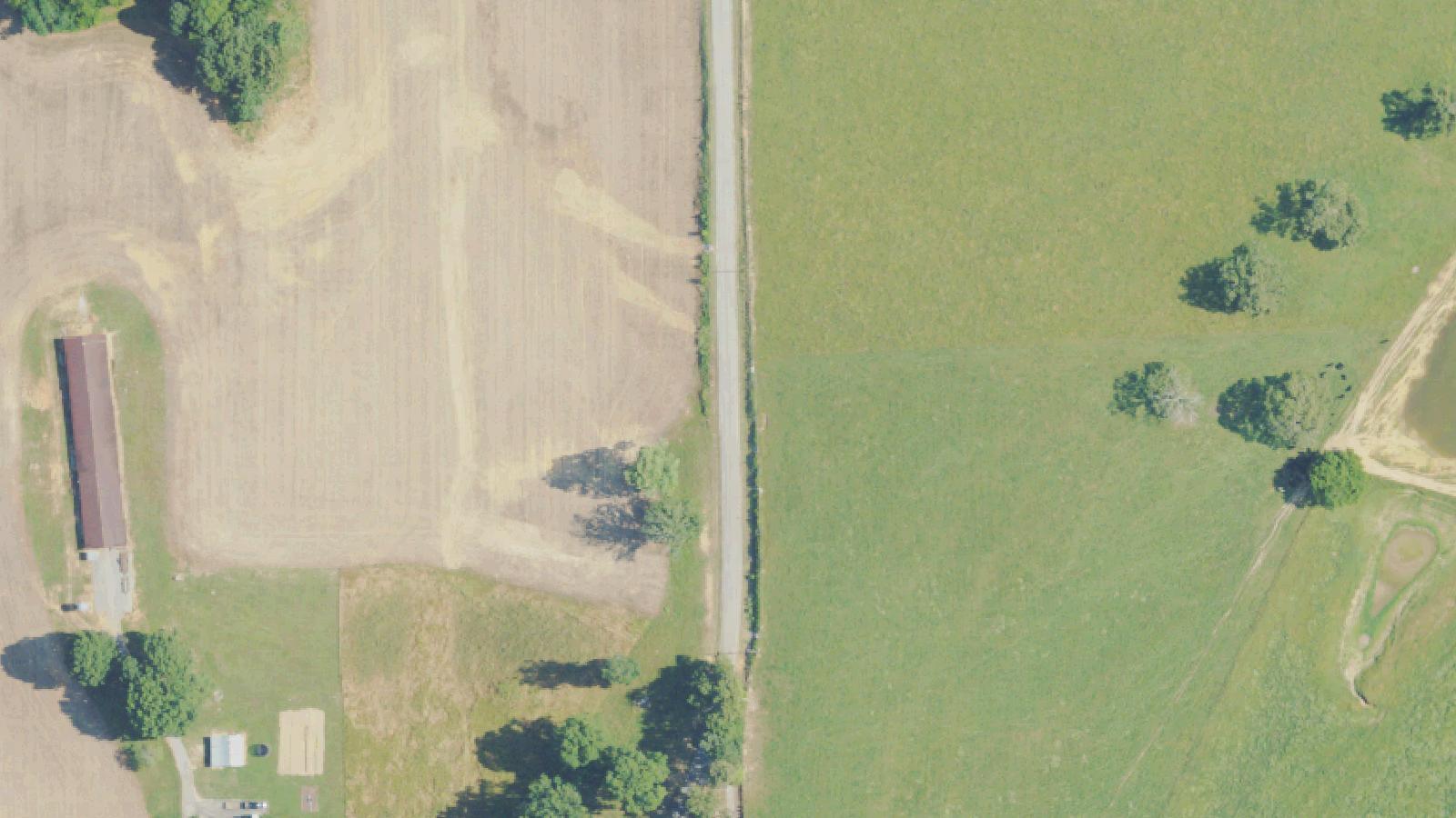 Aerial survey view of Henry Hill (Gravity Hill)
