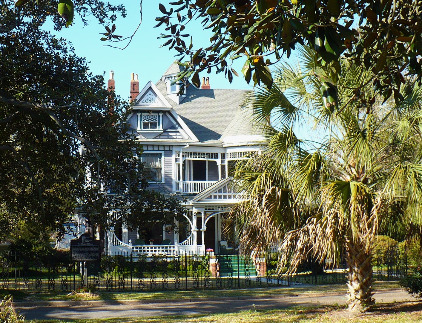 Queen Anne Victorian Kate Shepard House (Monterey Place), built 1897 from a George Franklin Barber catalog design, in midtown Mobile, Alabama.