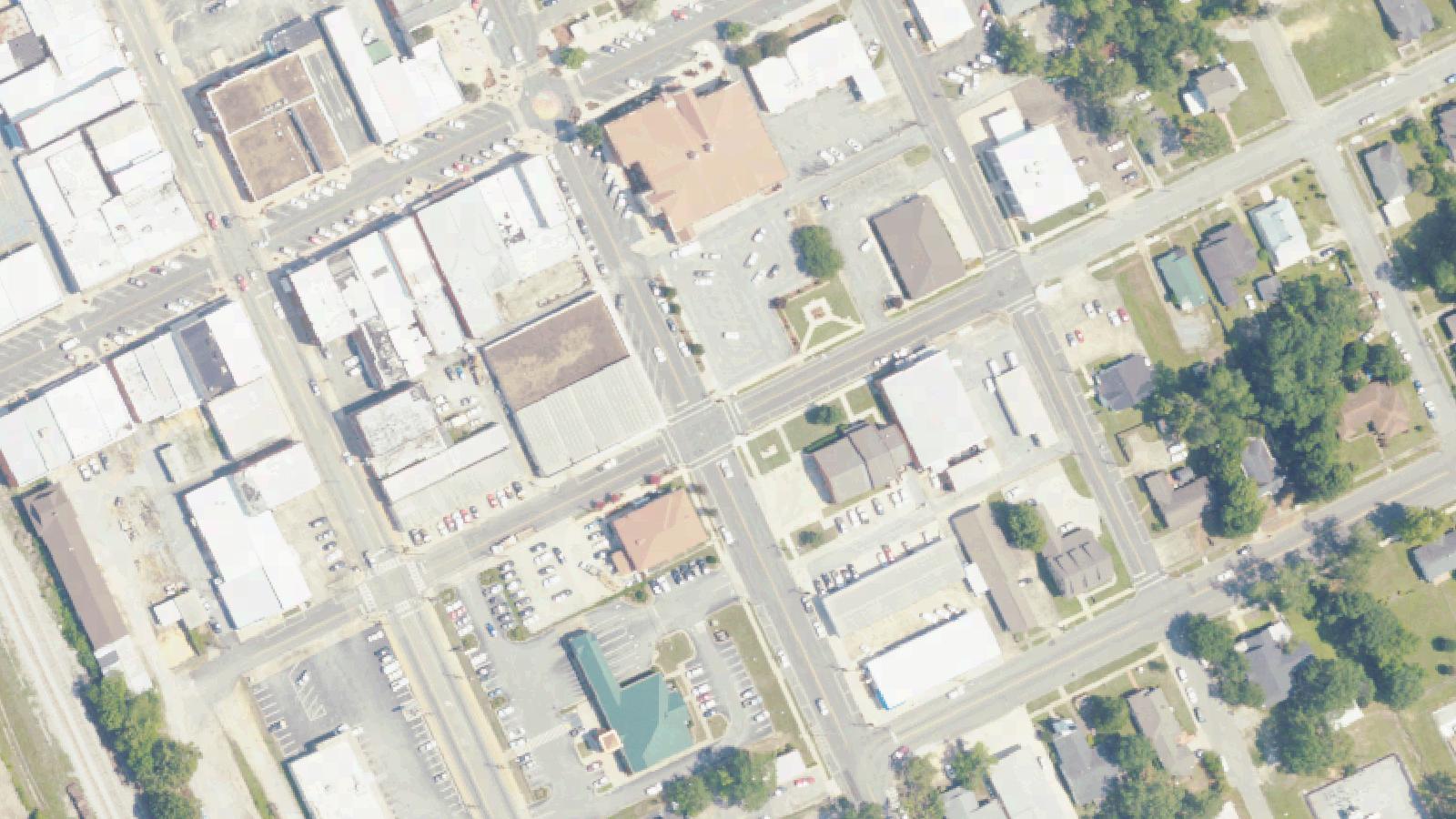 Aerial survey view of Refuge Bridge