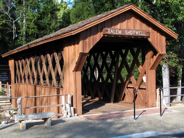 Salem-Shotwell Covered Bridge at Opelika Municipal Park, Alabama
