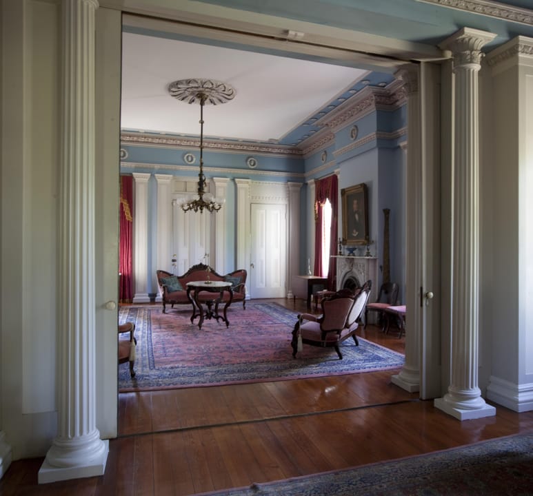 The period-furnished parlor of Sturdivant Hall, a historic house museum in Selma, Alabama, 2010 (Carol M. Highsmith, Library of Congress).