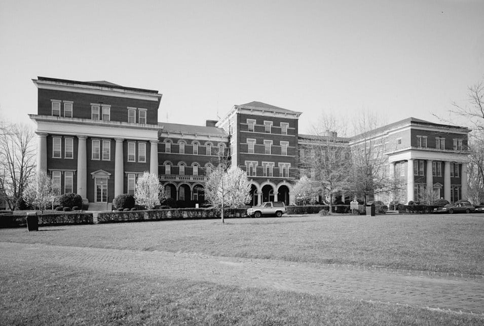 A historic building on the University of Montevallo campus in Montevallo, Alabama