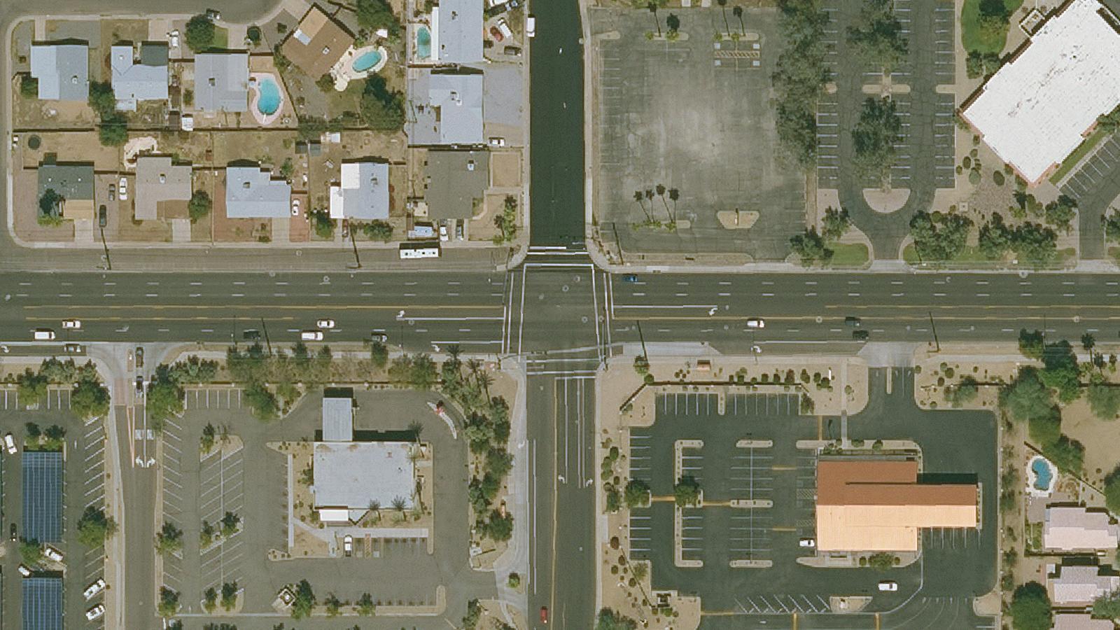 Aerial survey view of 55th Ave and Northern