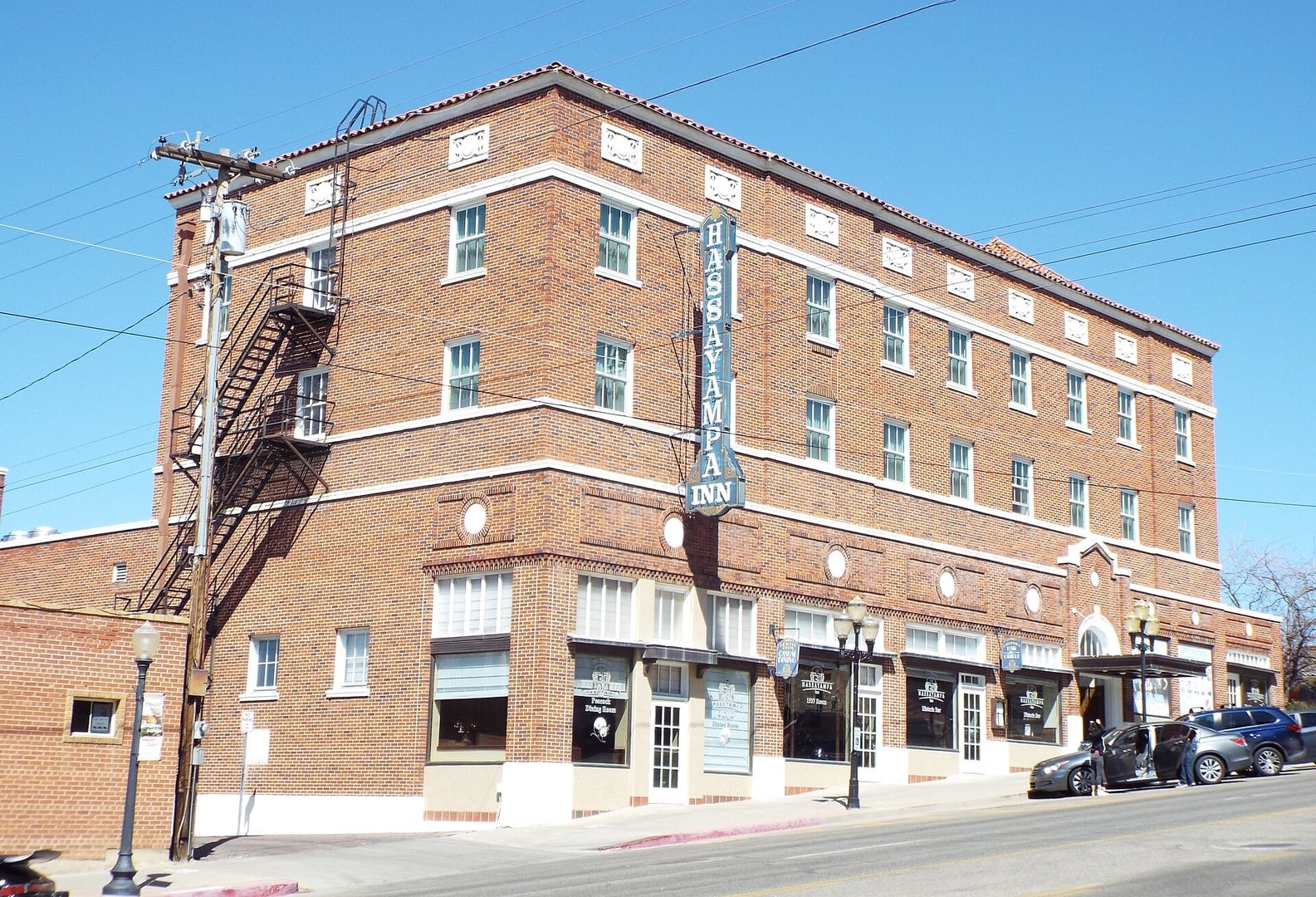 Exterior of the 1927 Hassayampa Inn on East Gurley Street in downtown Prescott, Arizona