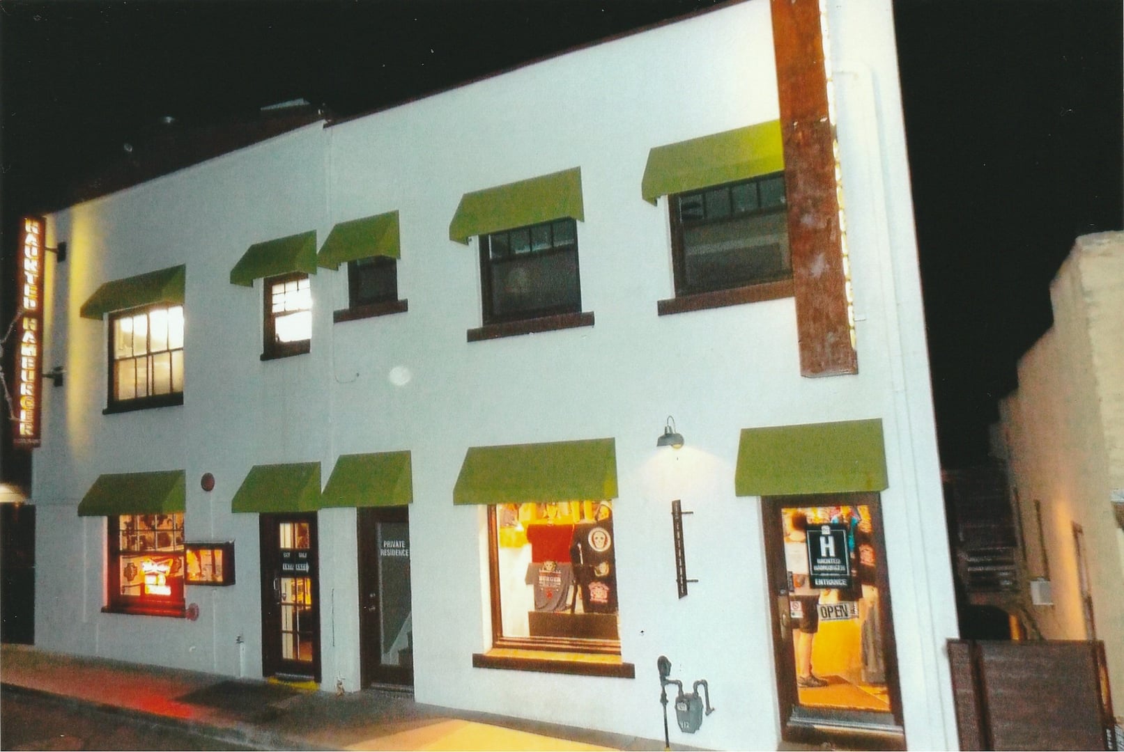 The historic Jerome Palace building, now The Haunted Hamburger restaurant, on Clark Street in Jerome, Arizona