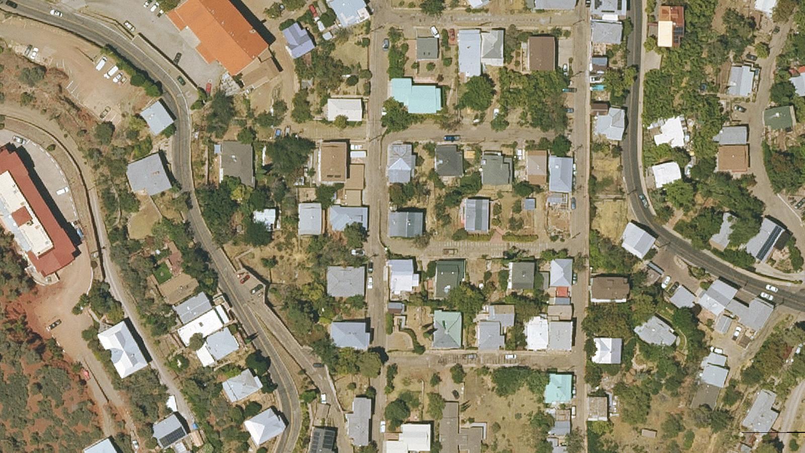 Aerial survey view of Jerome Cemetery (1897–1942)