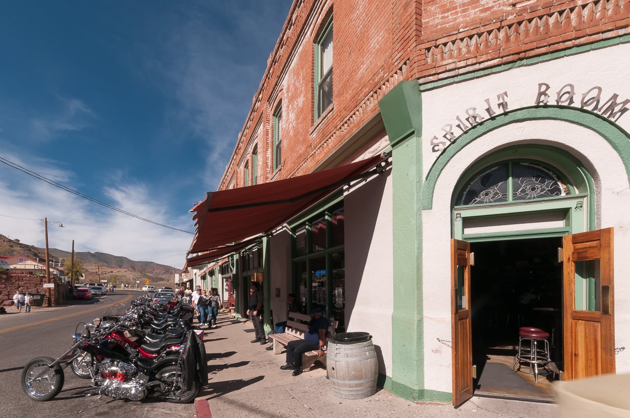 Interior of the Spirit Room bar in the Connor Hotel, Jerome, Arizona