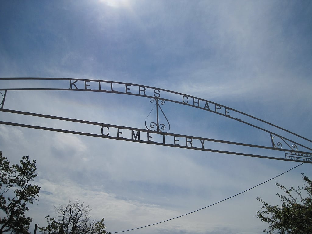 The rural Keller's Chapel and cemetery south of Jonesboro, Arkansas