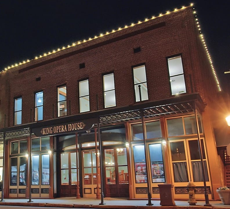 King Opera House Theatre Victorian-era exterior on Main Street Van Buren Arkansas