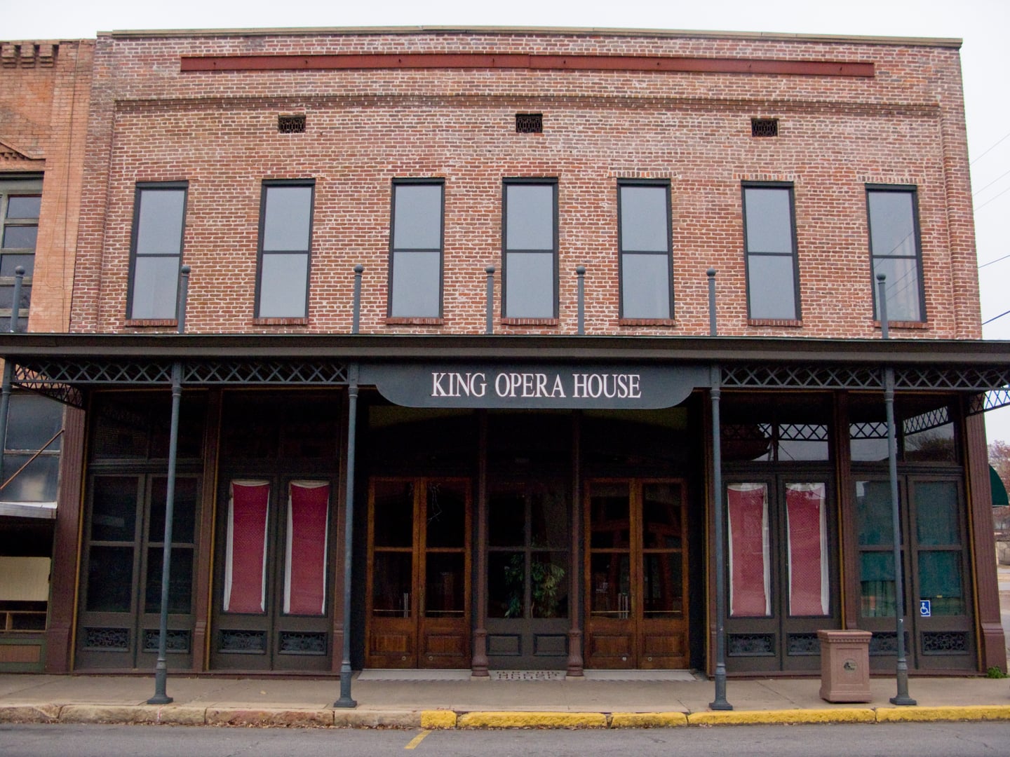 King Opera House Theatre Victorian-era exterior on Main Street Van Buren Arkansas