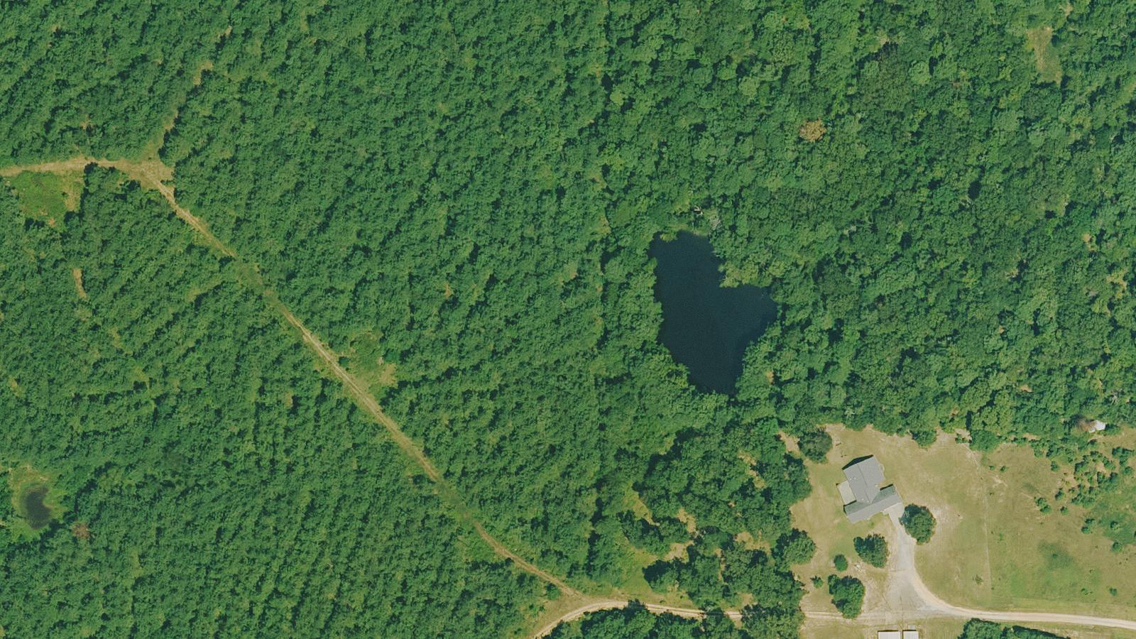 Aerial survey view of Poison Springs Battleground State Park