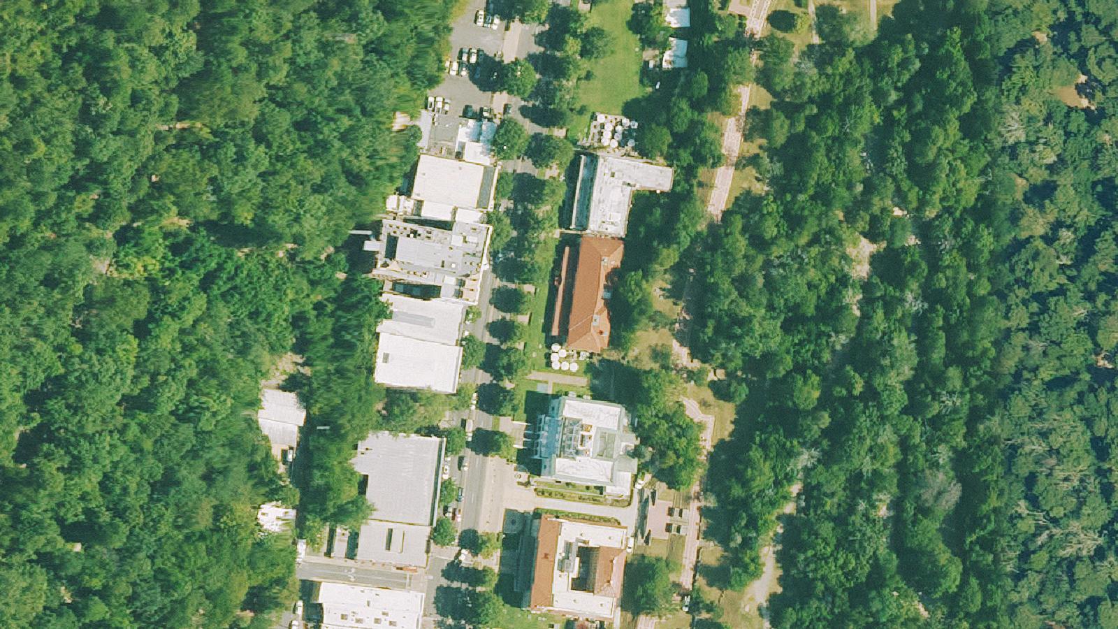 Aerial survey view of The Poet's Loft (Former)