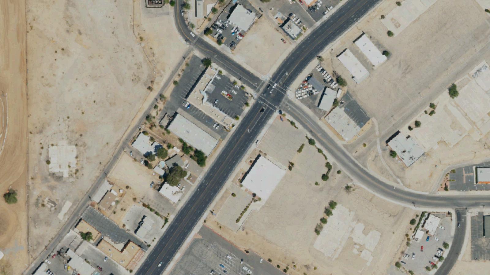 Aerial survey view of 7th Street