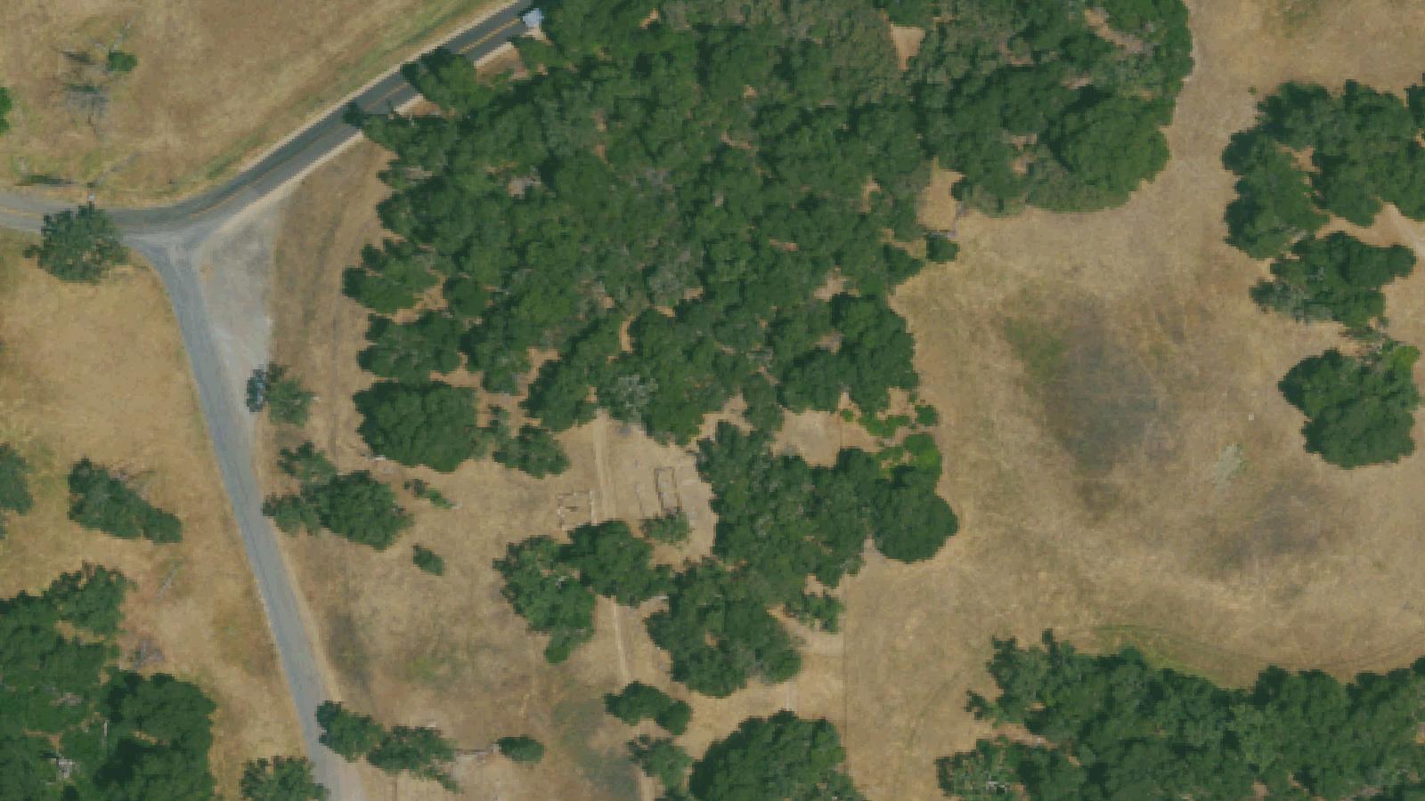Aerial survey view of Adelaida Cemetery