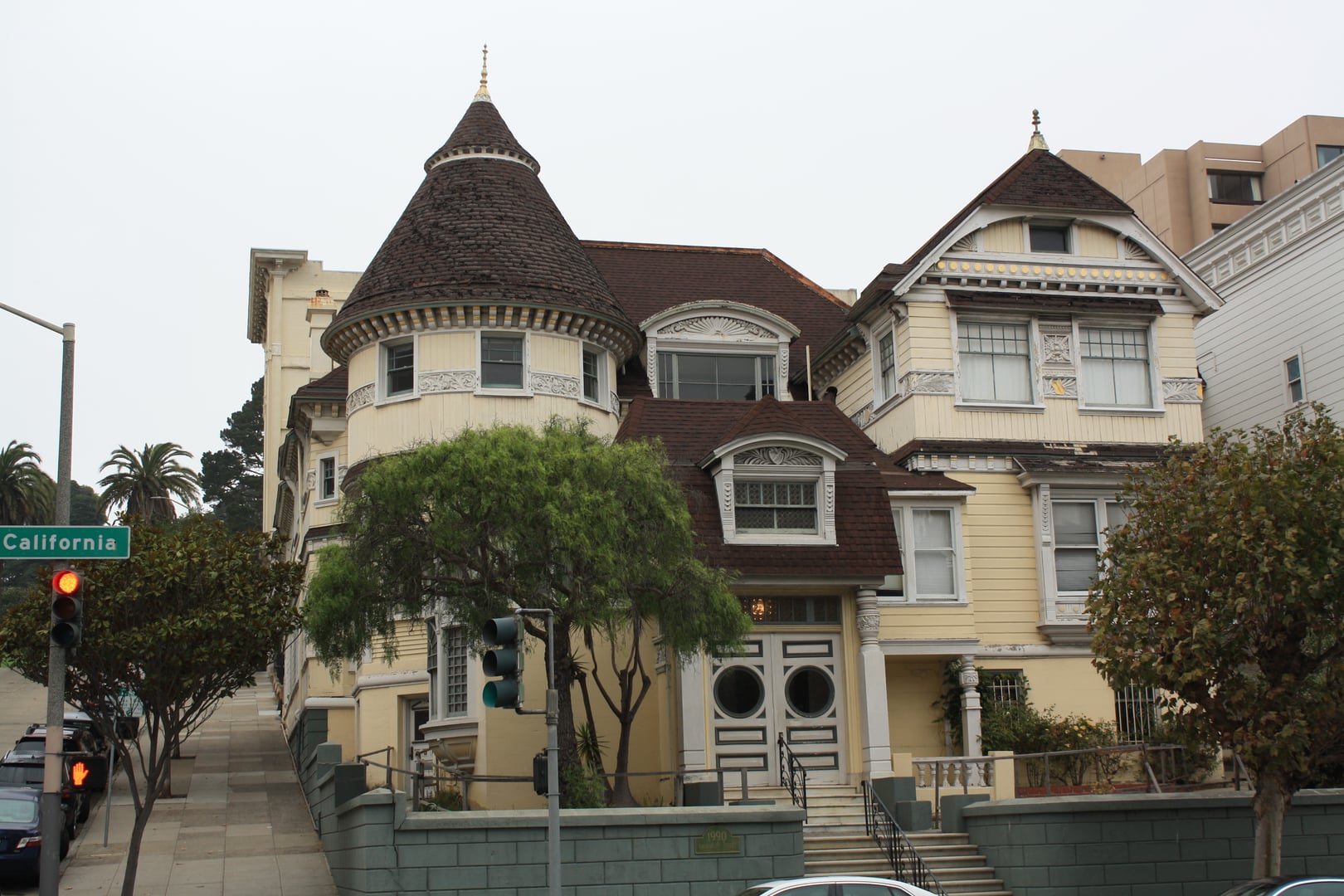 Atherton House Queen Anne Victorian at 1990 California Street, Pacific Heights, San Francisco