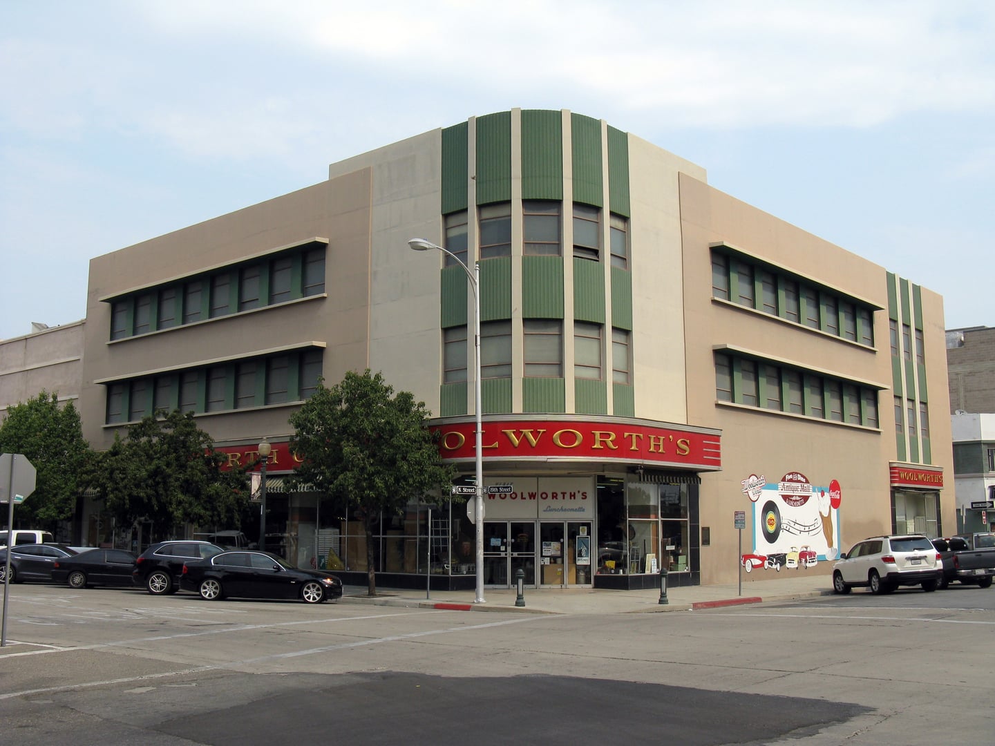 The former F.W. Woolworth building in downtown Bakersfield, California