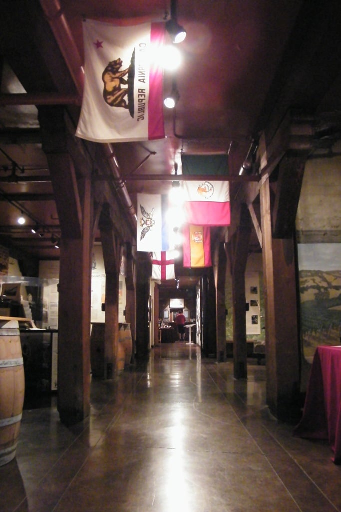 Interior hallway of the former Bartholomew Park Winery museum and tasting room in Sonoma, California