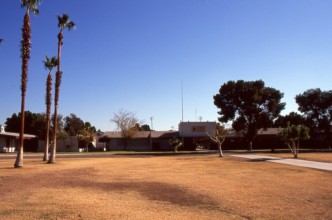 Calexico High School exterior building in Calexico California