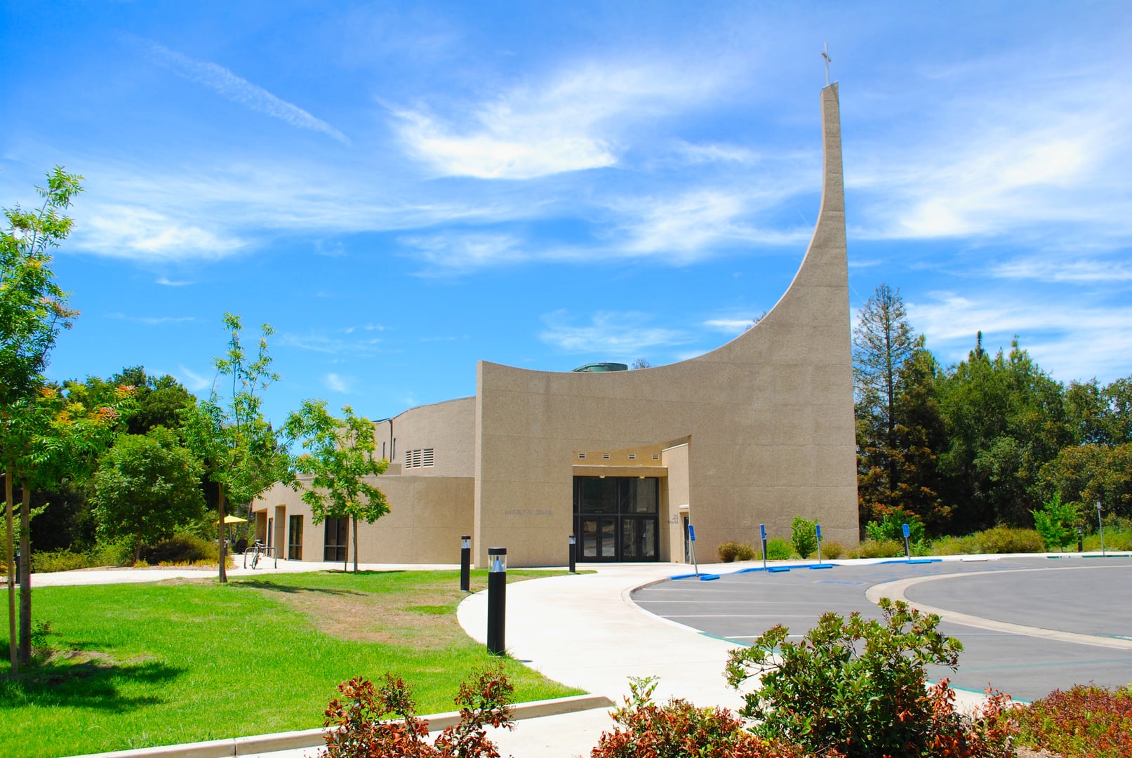 Samuelson Chapel spire at California Lutheran University in Thousand Oaks