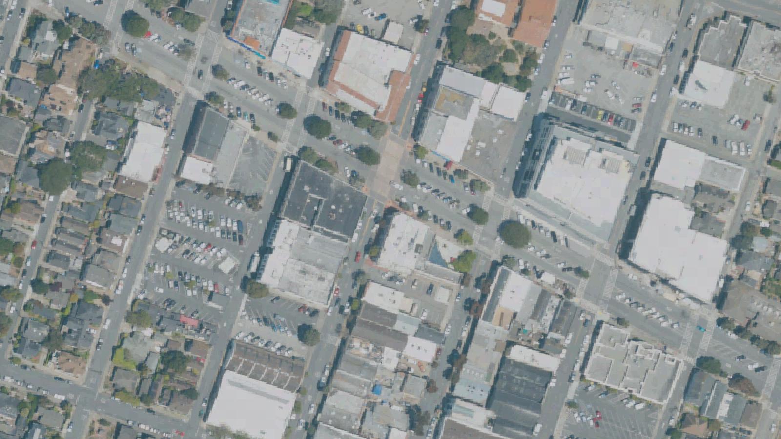 Aerial survey view of Carmel Doll Shop
