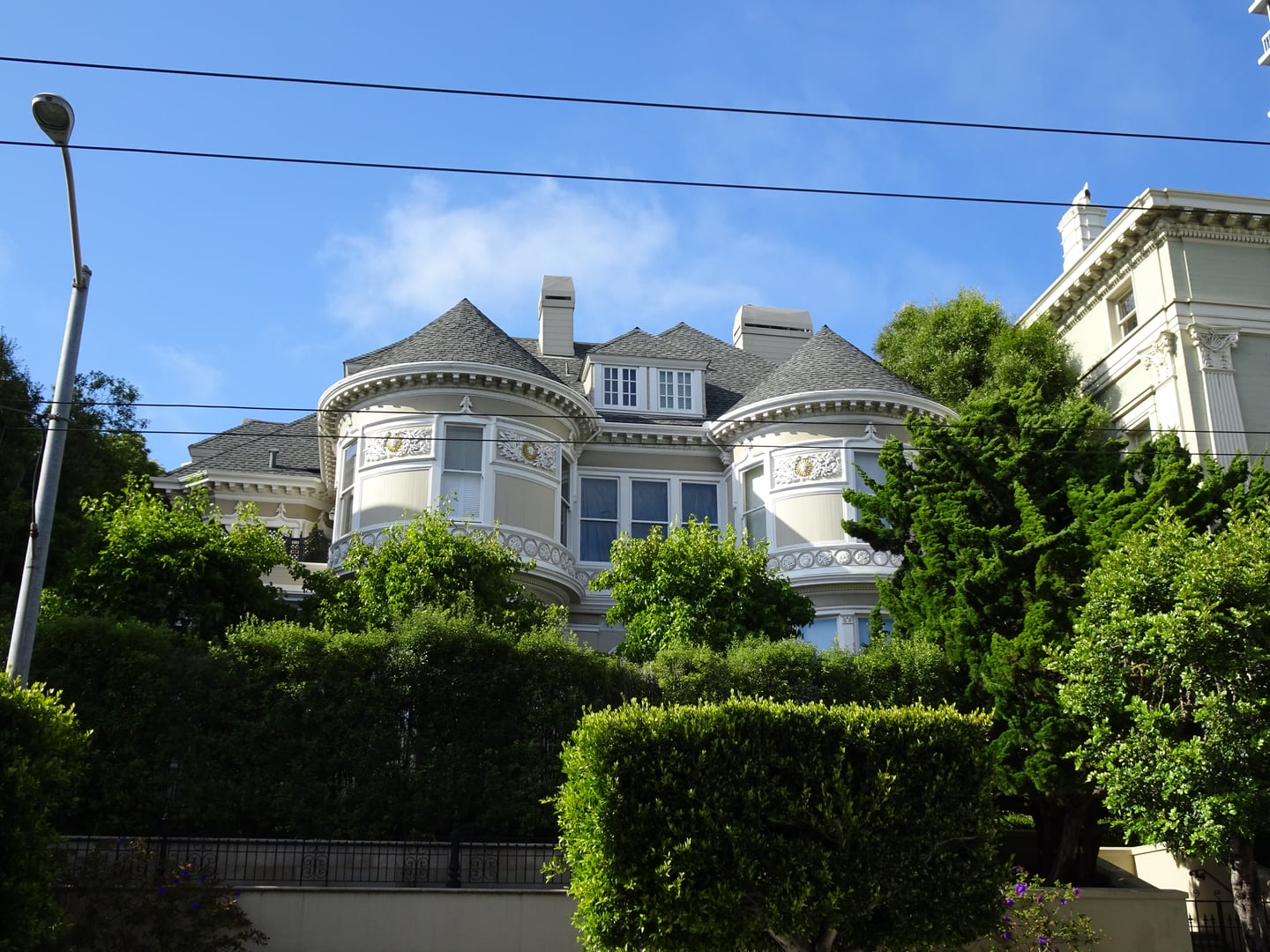 Chambers Mansion Queen Anne Victorian at 2220 Sacramento Street, Pacific Heights, San Francisco