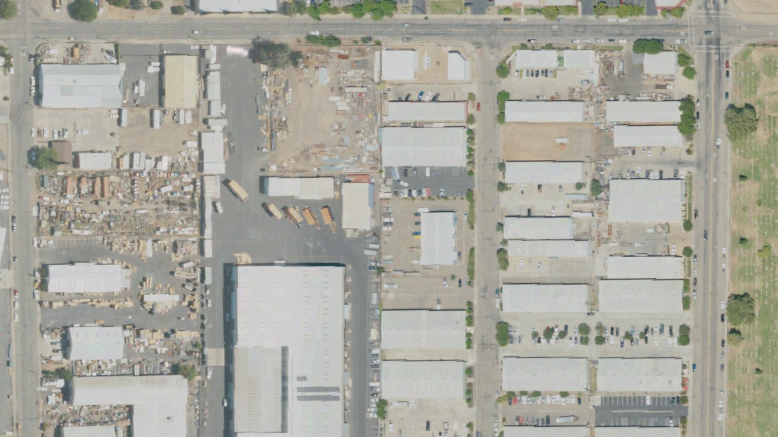 Aerial survey view of East Eight Mile Road