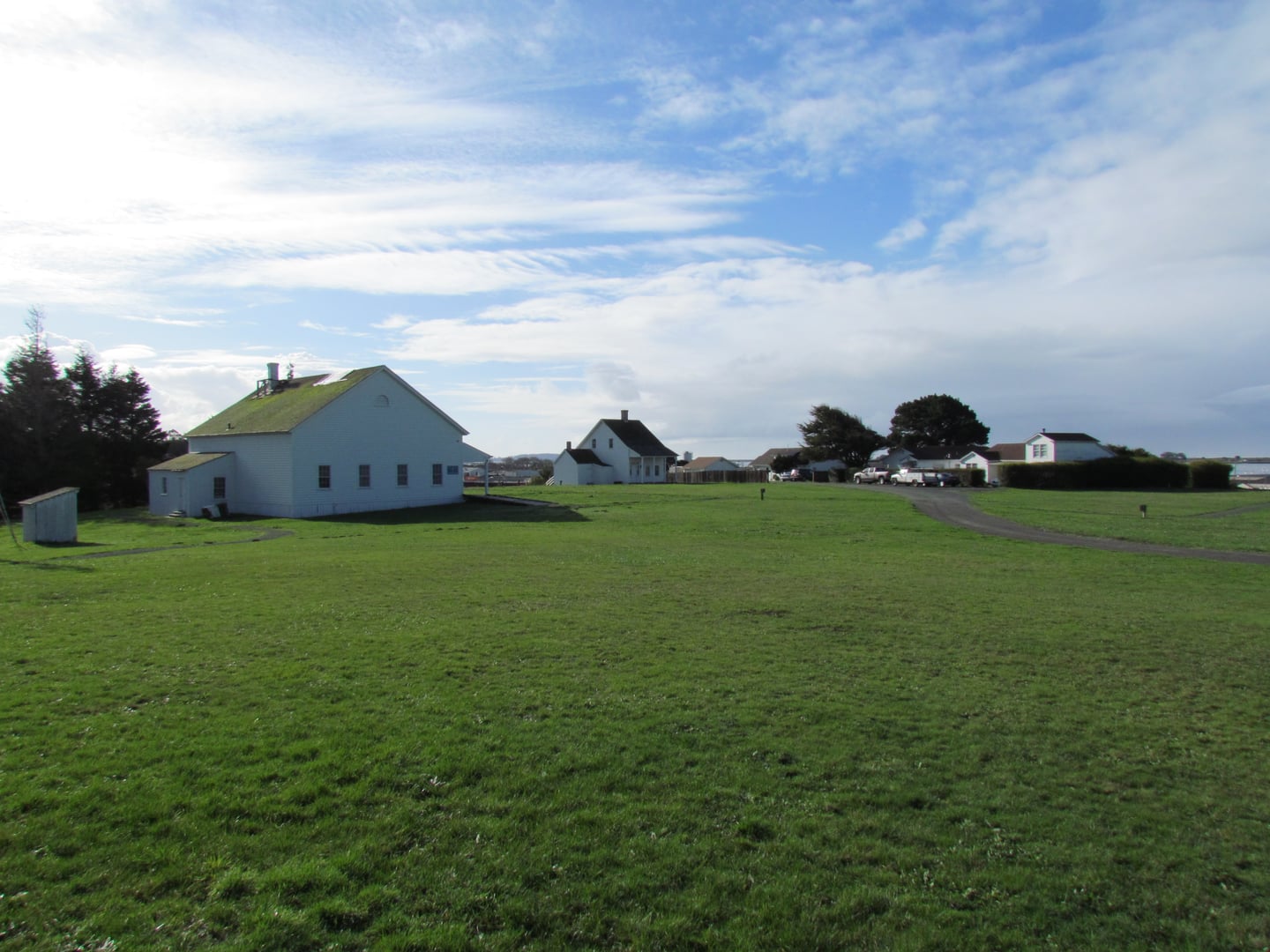 Surviving 1853 buildings at Fort Humboldt State Historic Park on a bluff above Humboldt Bay in Eureka, California (HABS CA-1643)