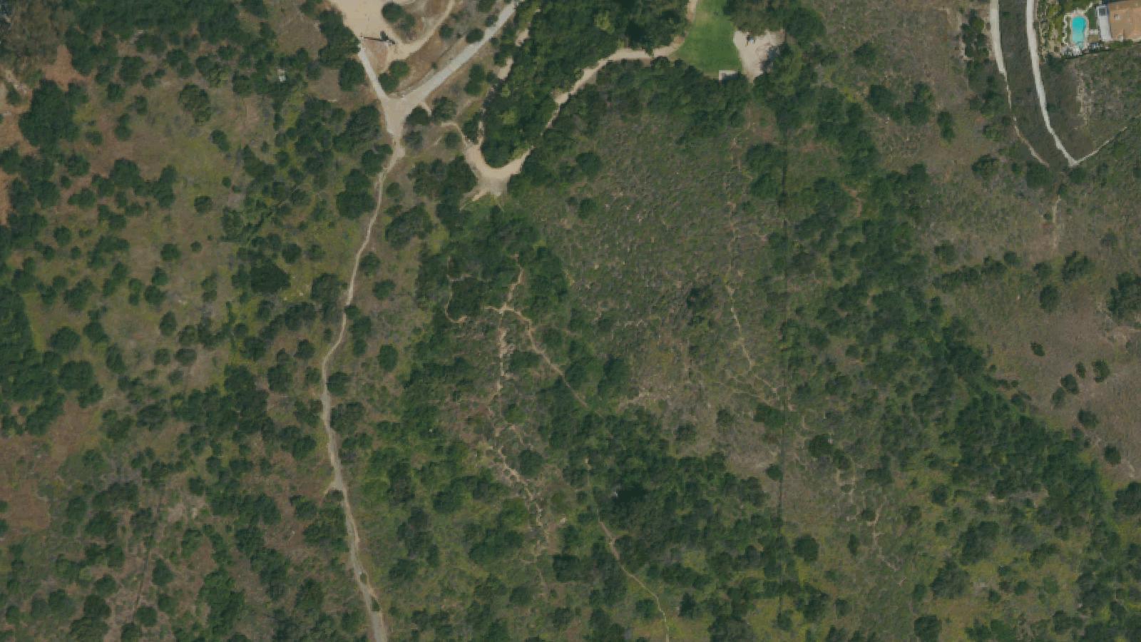 Aerial survey view of Galster Wilderness Park