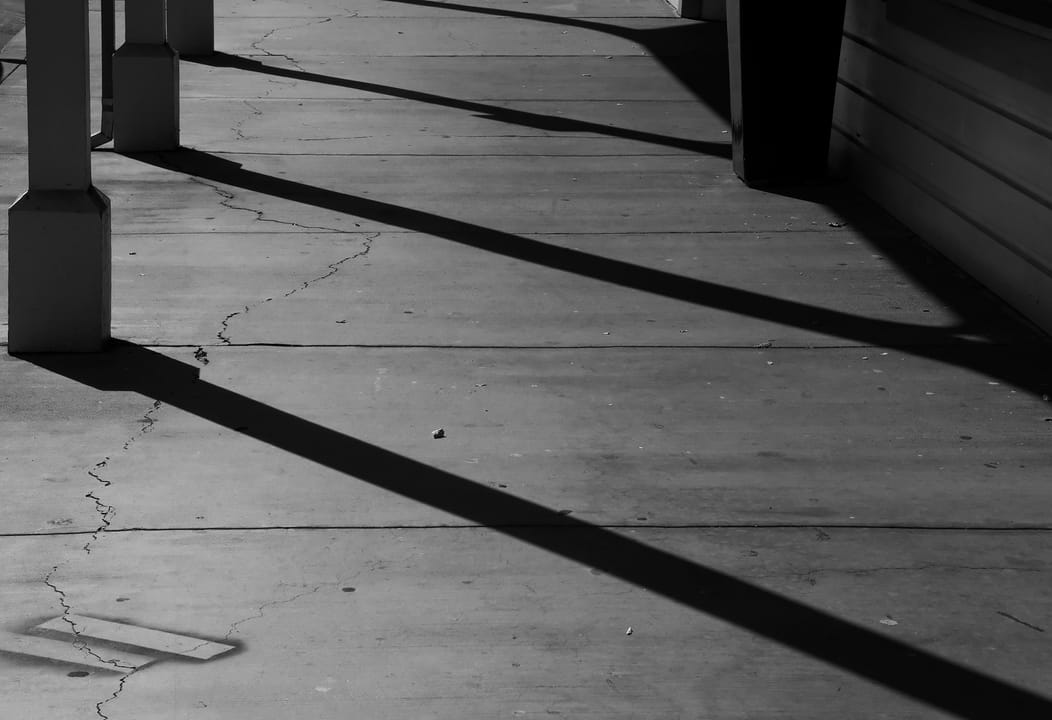 Shadows in the late afternoon.