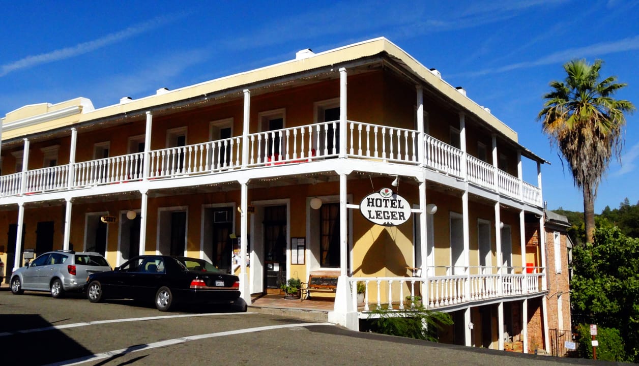 Hotel Léger 1934 historic photograph in Mokelumne Hill California Gold Country