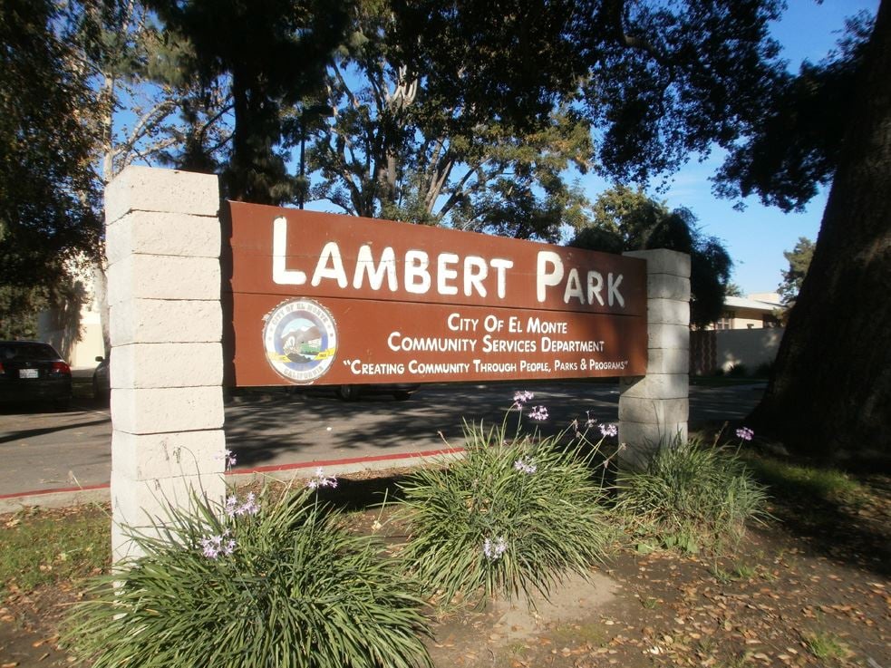Lambert Park gymnasium building in El Monte, California