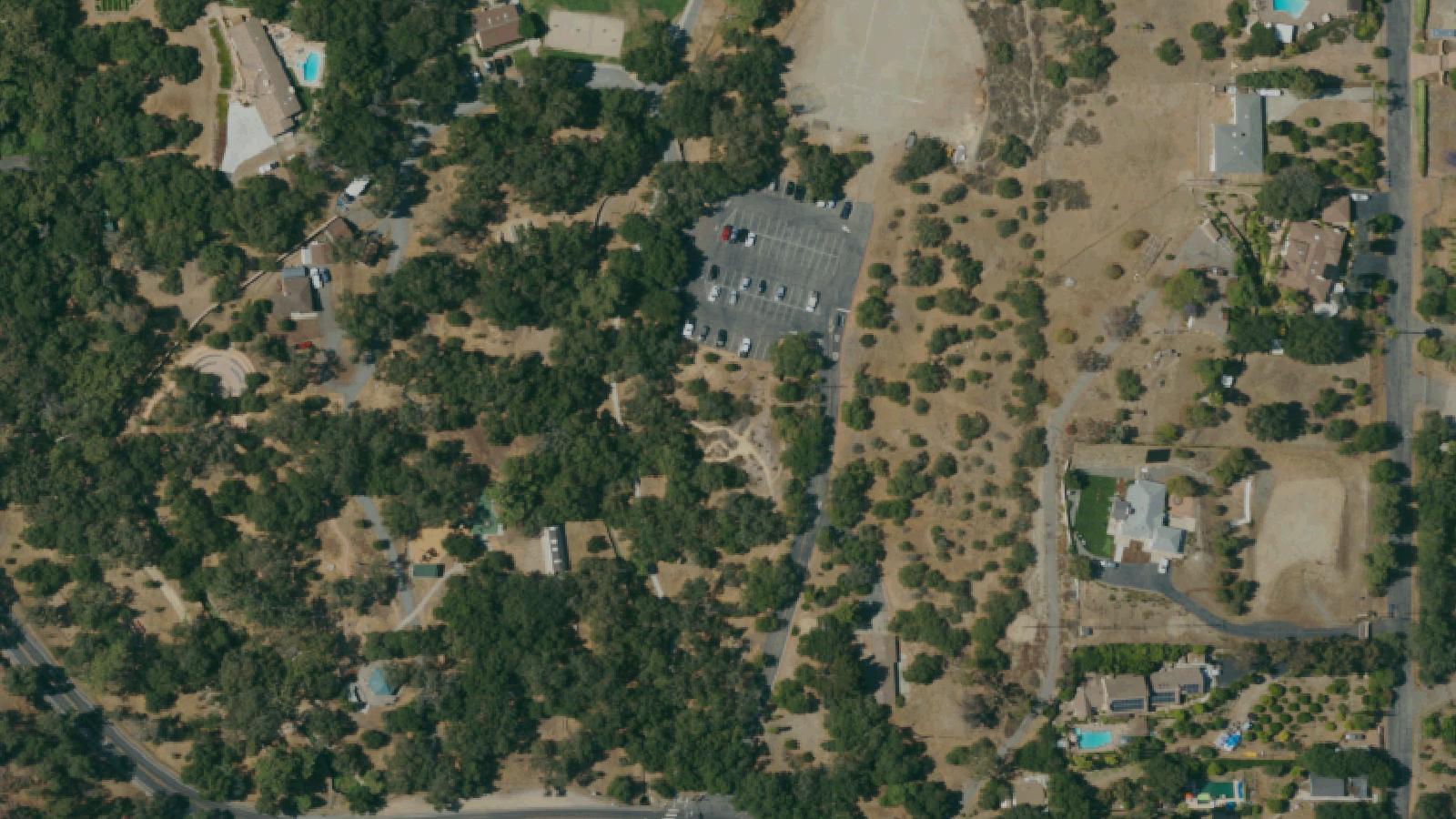 Aerial survey view of Live Oak County Park
