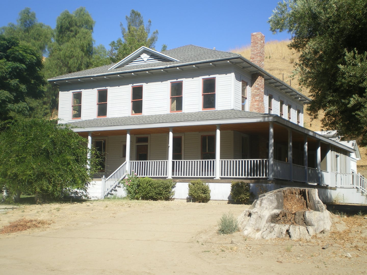 C.A. Mentry House at Mentryville, the 1876 oil-boom ghost town in Pico Canyon near Stevenson Ranch, California