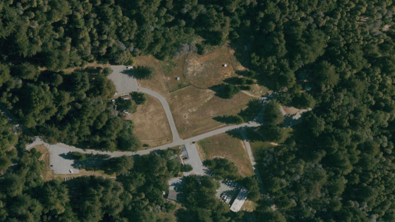 Aerial survey view of Mt. Madonna County Park
