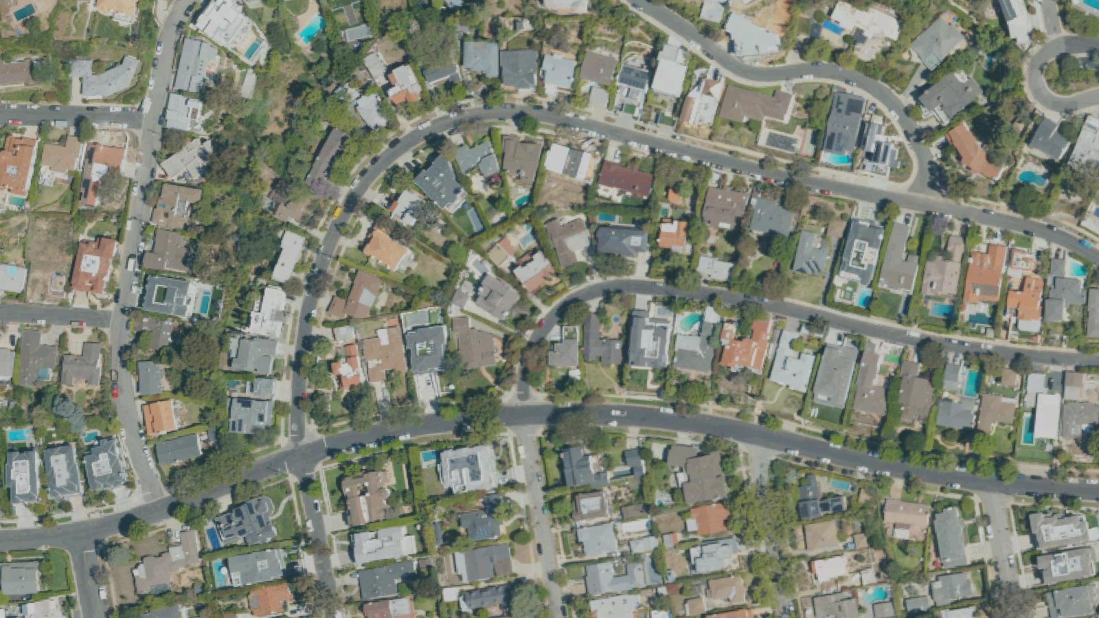 Aerial survey view of Murphy Ranch (Nazi Compound Ruins)