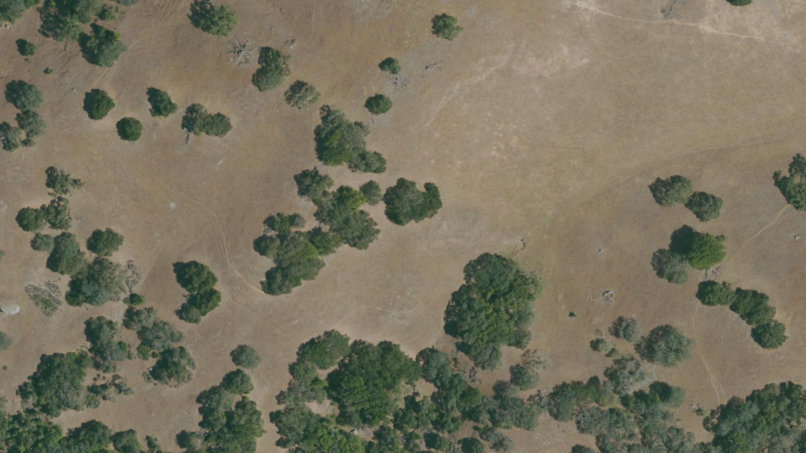 Aerial survey view of Pacheco Pass (Highway 152)