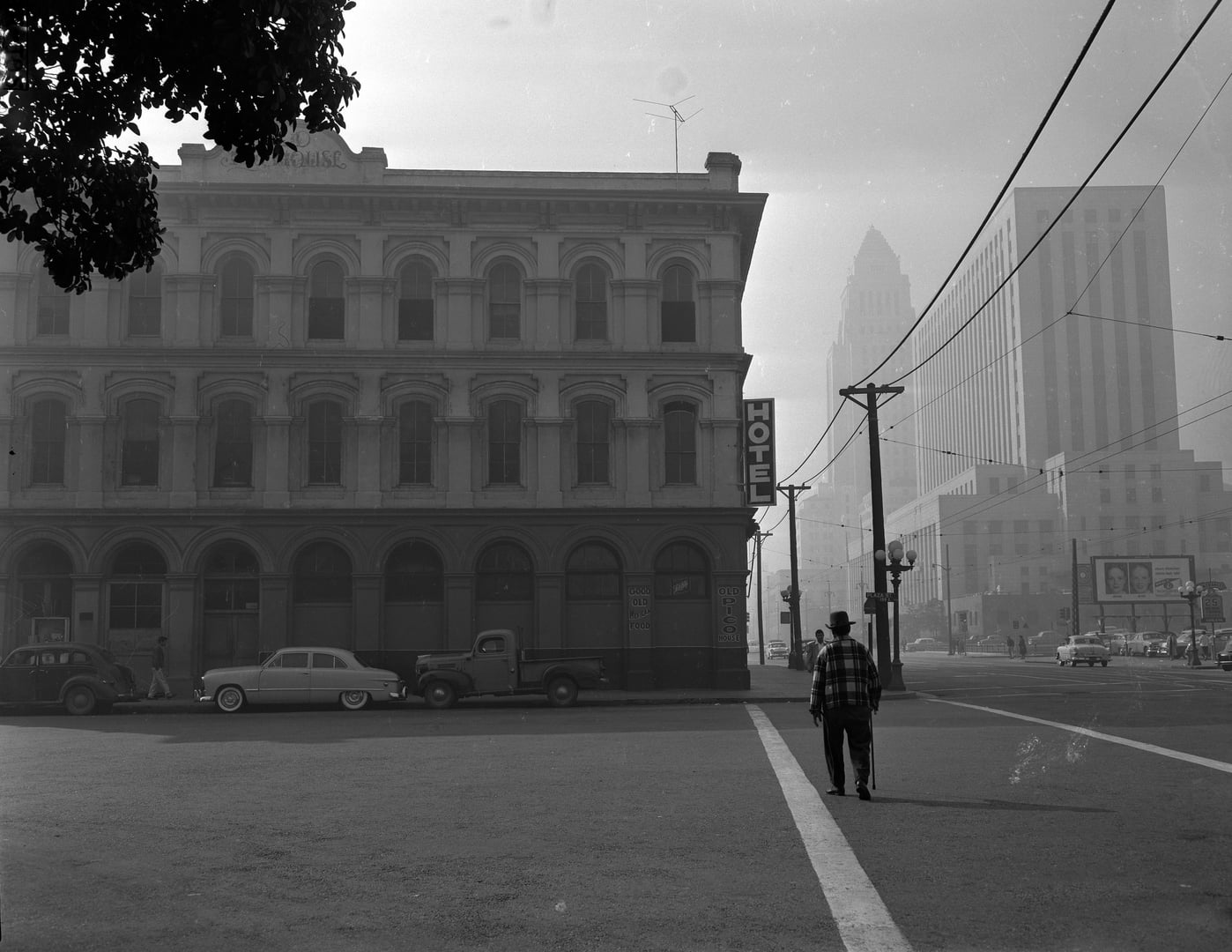 Pico House Hotel exterior at 430 N Main St, Los Angeles — built 1869-1870 by Pio Pico as Southern California's first luxury hotel