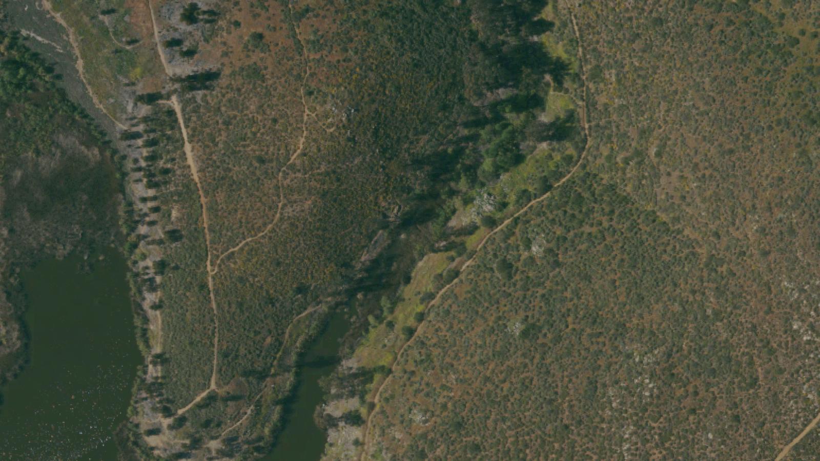 Aerial survey view of Proctor Valley Road