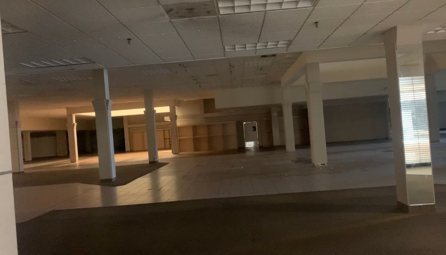 The former Sears anchor store at Puente Hills Mall in City of Industry, California, site featured in the Back to the Future Twin Pines Mall scenes