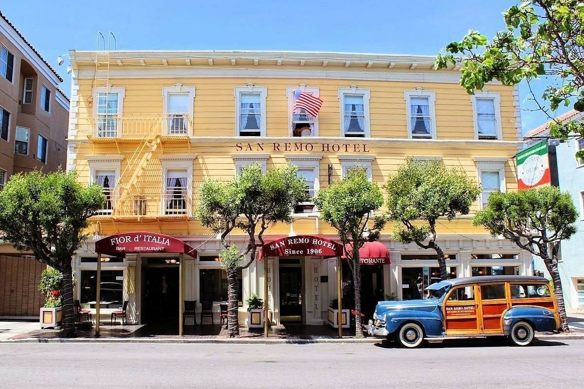The 1906 Italianate San Remo Hotel on Mason Street in San Francisco's North Beach
