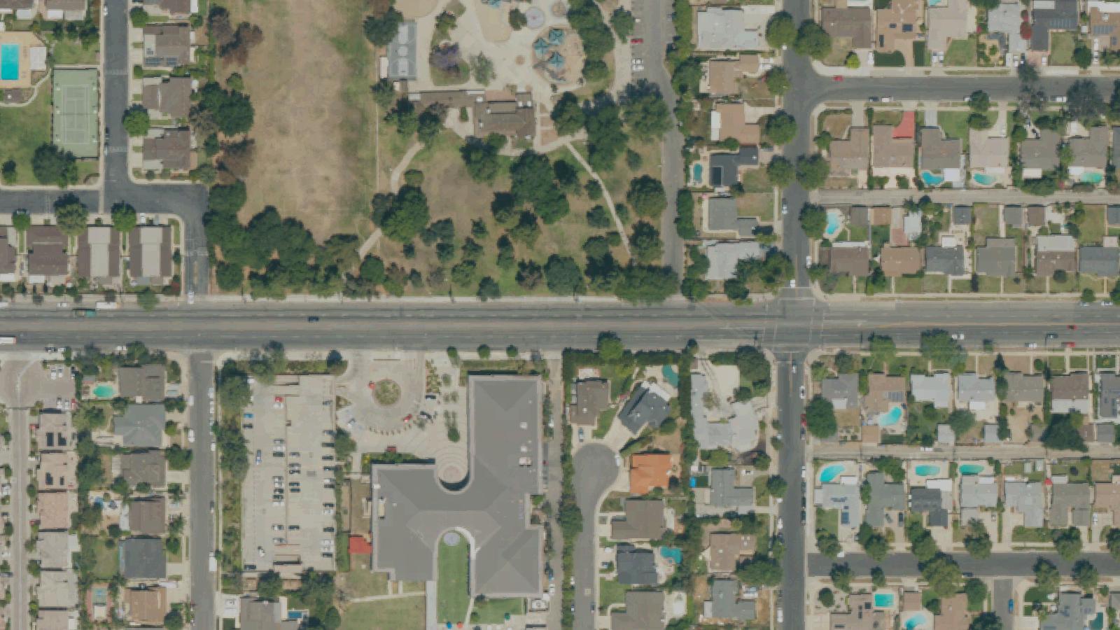 Aerial survey view of Shadow Ranch (Shadow Ranch Park)