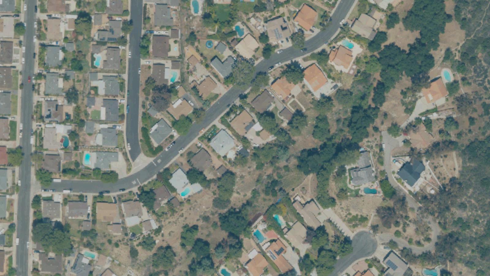 Aerial survey view of Tuna Canyon Detention Station Site