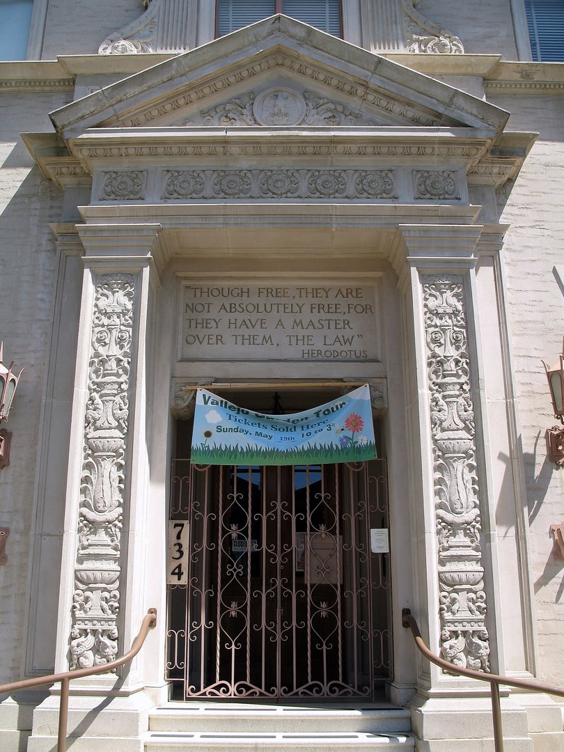 The 1927 Vallejo City Hall building at 734 Marin Street, Vallejo, California, now housing the Vallejo Naval and Historical Museum