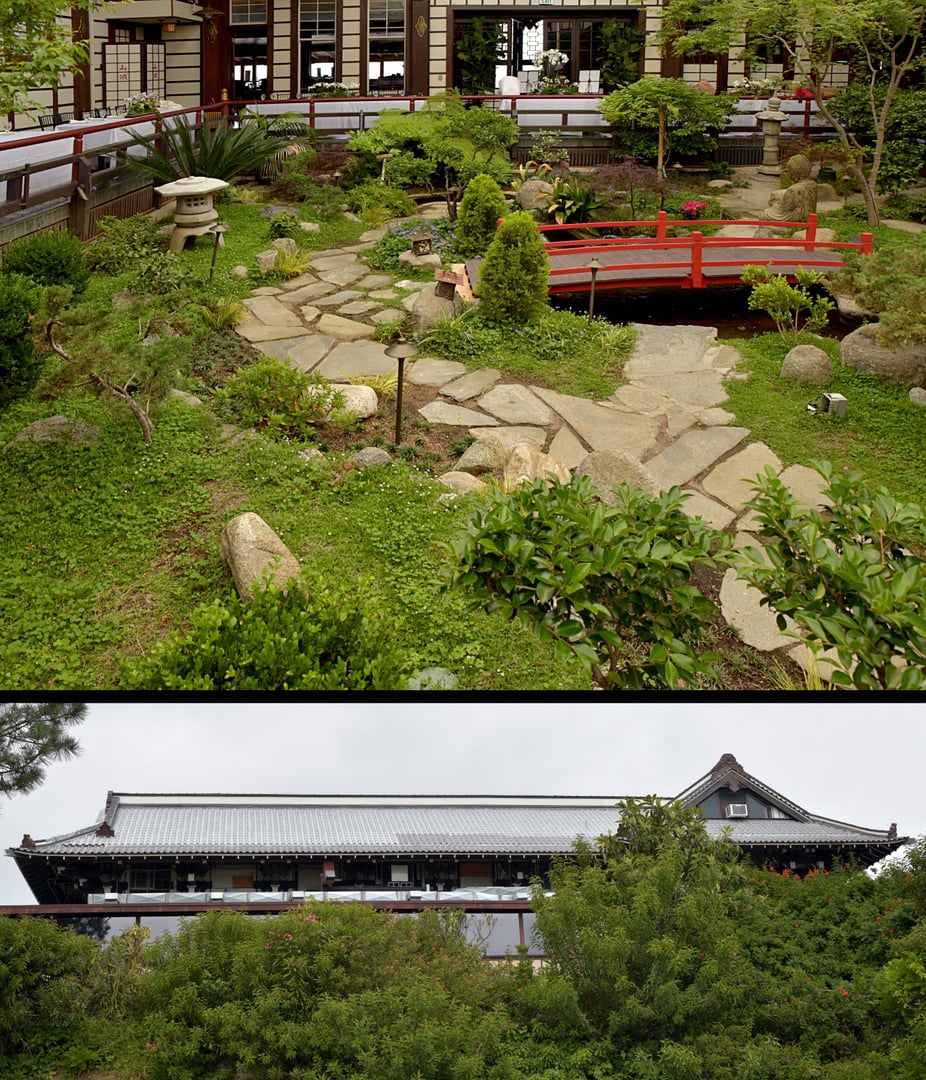 Yamashiro Restaurant exterior in the Hollywood Hills, Los Angeles, photographed in 2019