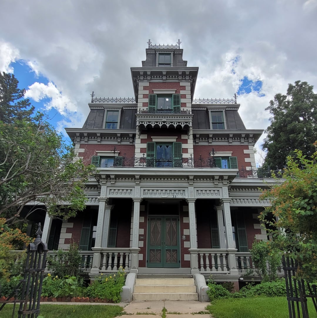 Exterior of the 1882 Frank G. Bloom Mansion in Trinidad, Colorado, operated by History Colorado
